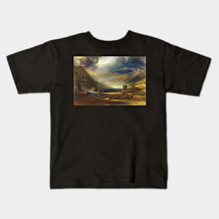 A Storm Passing Off on the Coast of Merionethshire (1818) Kids T-Shirt